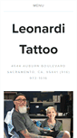 Mobile Screenshot of leonarditattoo.com